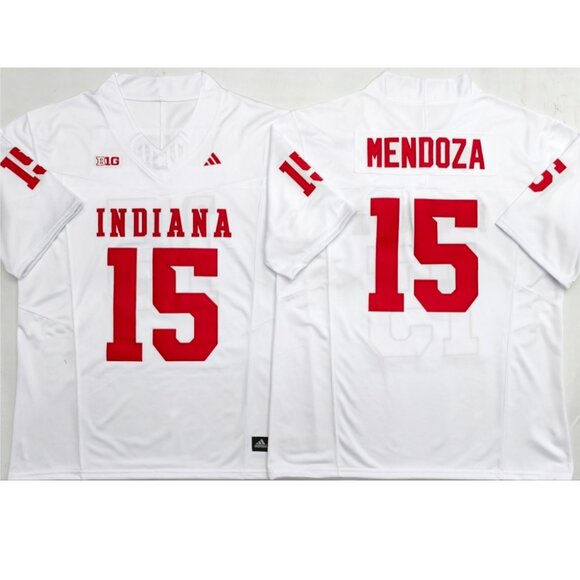 You May Select Mens Youths  Fernando Mendoza White 15 Vapor Stitched Jersey Red - Picture 2 of 2